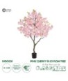 GloboStar® Artificial Garden PINK CHERRY BLOSSOM TREE 20677 Τεχνητό Διακοσμητικό Δέντρο Ροζ Άνθος Κερασιάς Υ160cm